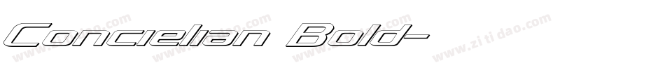 Concielian Bold字体转换